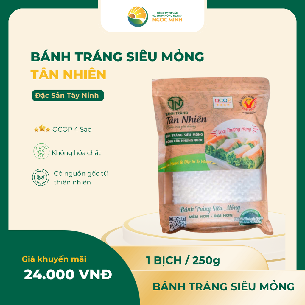  Bánh tráng siêu mỏng 250g 