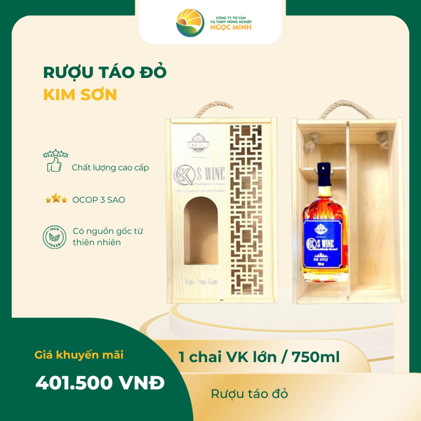  Rượu Táo Đỏ VK Lớn 750ml 