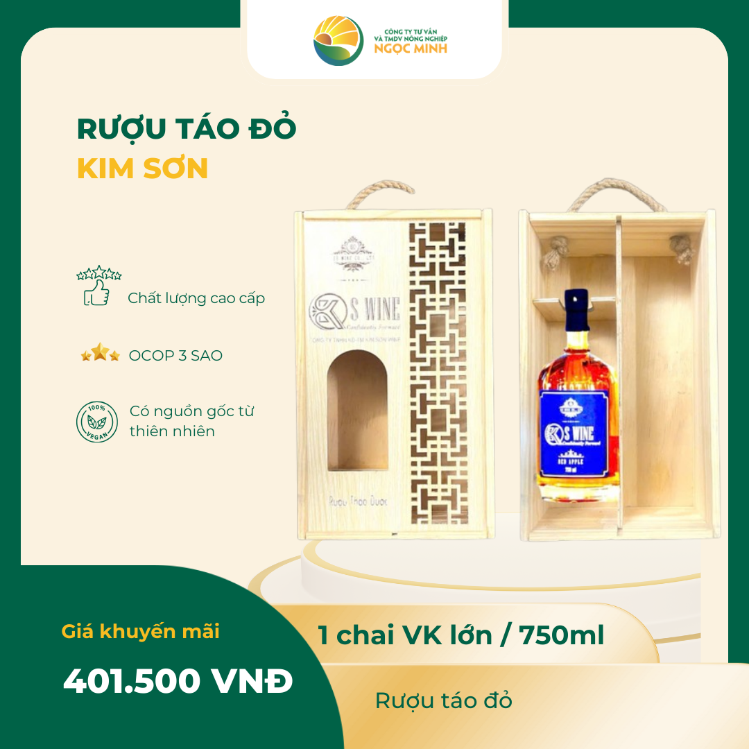  Rượu Táo Đỏ VK Lớn 750ml 