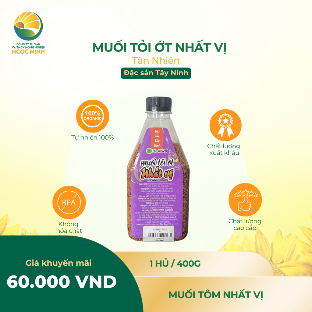  Muối tỏi ớt nhất vị 