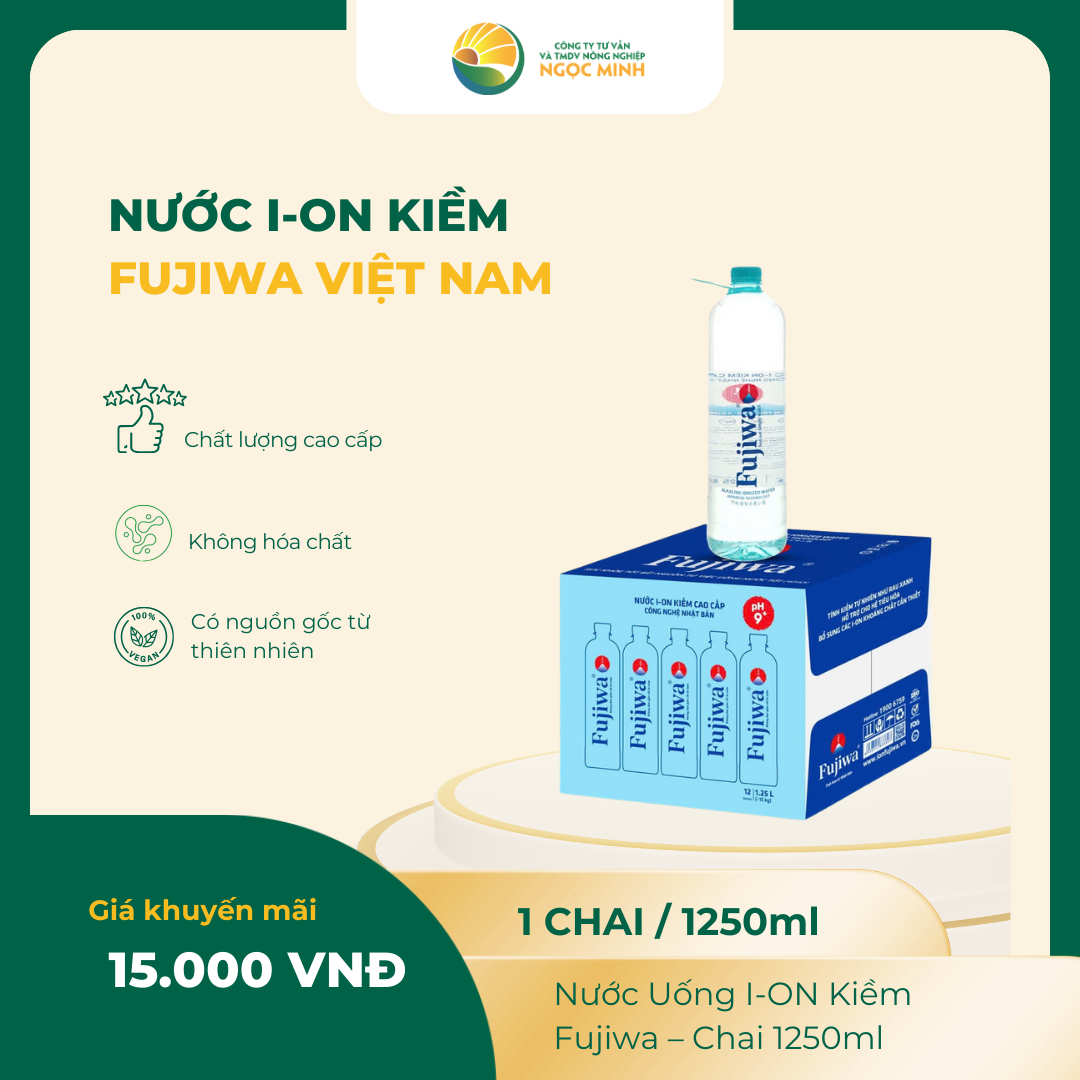  Nước i-on kiềm Fujiwa 1250ml 