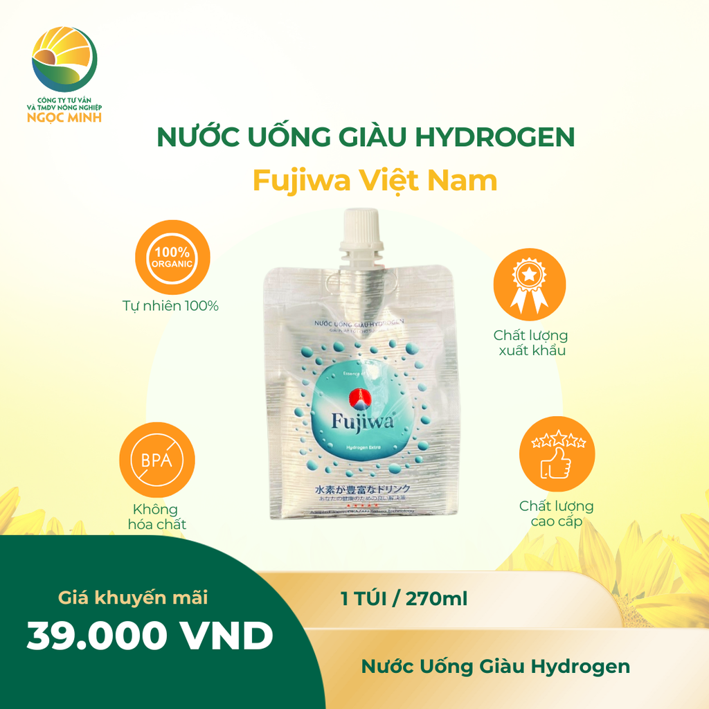  Nước uống Giàu Hydrogen Fujiwa 270ml 