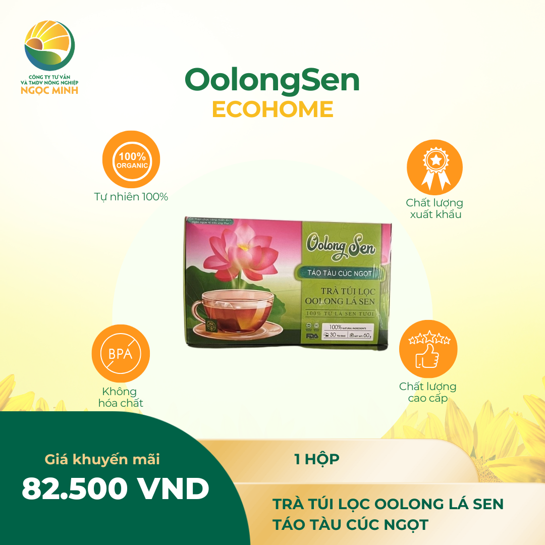  Trà OolongSen Túi lọc - Táo tàu Cúc ngọt 