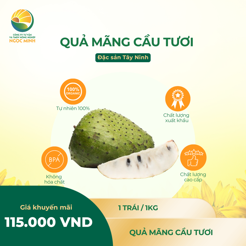  Quả mãng cầu tươi 
