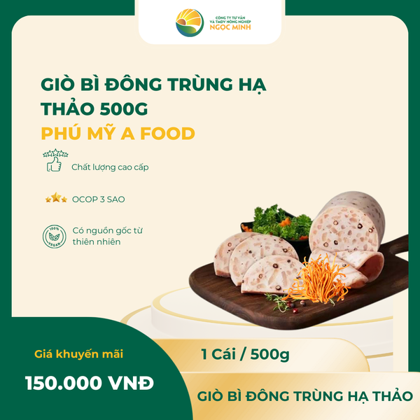  Giò bì AFood đông trùng hạ thảo 500g 