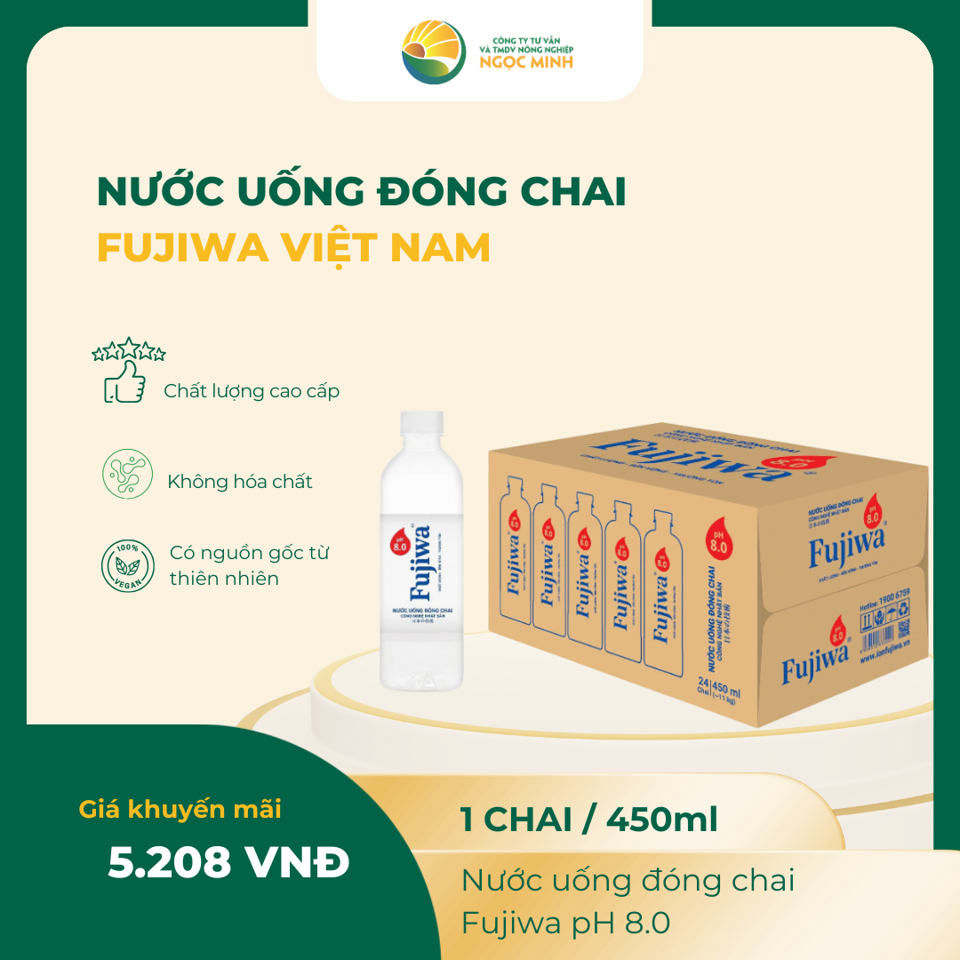  Nước Fujiwa pH 8.0 450ml 