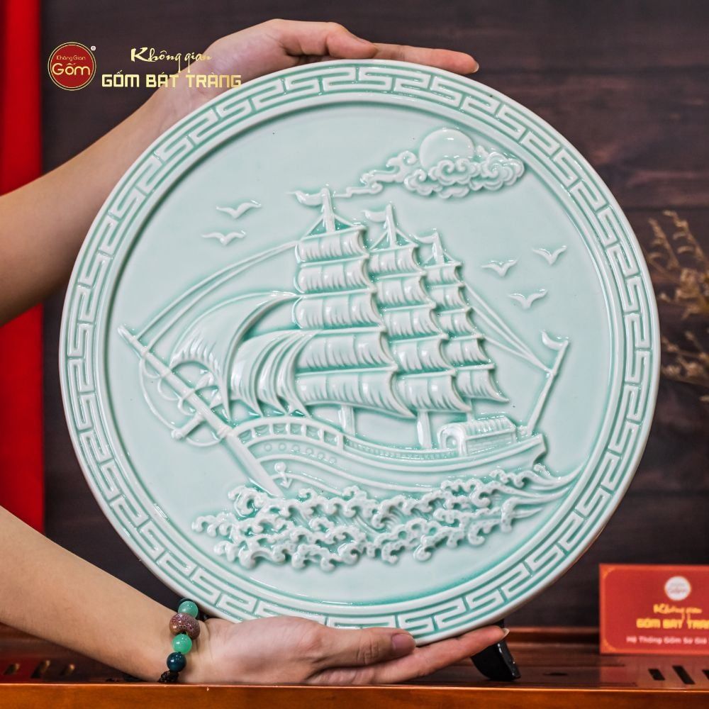 Đĩa Trưng Bày Thuận Buồm Xuôi Gió