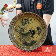 Đĩa Trưng Bày Cá Chép Hoa Sen