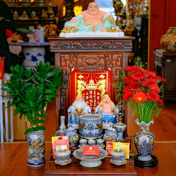 Bộ Đồ Thờ Thần Tài Thổ Địa Men Rạn