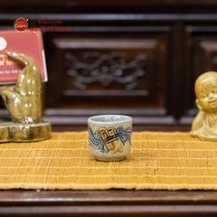 Bộ Kỷ Ngai 3 Chén Thờ Men Rạn