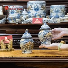 Chóe Thờ Men Rạn Họa Tiết Rồng