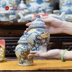 Chóe Thờ Men Rạn Họa Tiết Rồng