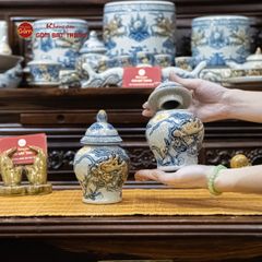Chóe Thờ Men Rạn Họa Tiết Rồng