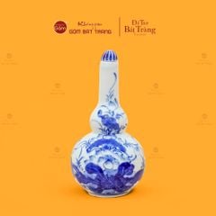 Nậm Rượu Thờ Men Lam Họa Tiết Hoa Sen
