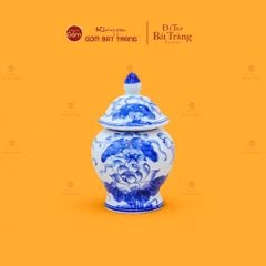 Chóe Thờ Men Lam Họa Tiết Hoa Sen