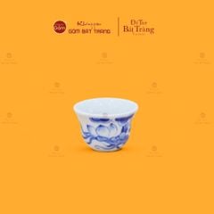 Bộ Ấm Chén Thờ Men Lam Họa Tiết Hoa Sen