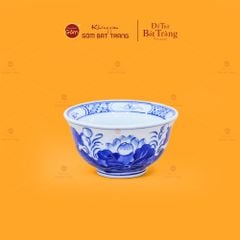 Bát Cơm Men Lam Họa Tiết Hoa Sen