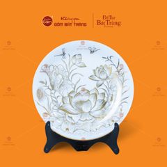 Đĩa Cảnh Trưng Bày Vẽ Vàng