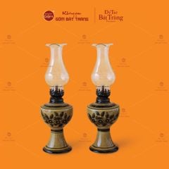 Đèn Dầu Thờ Chân Váy Vẽ Hoa Mai