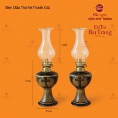 Đèn Dầu Thờ Vẽ Thánh Giá
