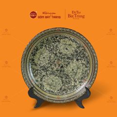 Đĩa Trưng Bày Vẽ Tứ Hoa