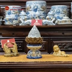 Đốt Trầm Men Rạn Họa Tiết Rồng