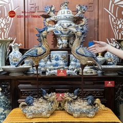 Hạc Thờ Men Rạn (Chiếc)