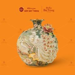 Quả Hút Lộc Đắp Nổi Vẽ Vàng Công Danh Phú Quý
