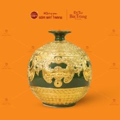 Quả Hút Lộc Men Xanh Dát Vàng Ngũ Phúc Lâm Môn