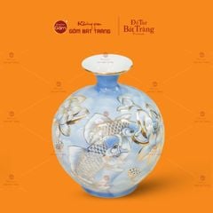 Quả Hút Lộc Men Xanh Vẽ Vàng Niên Niên Hữu Dư