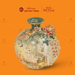 Quả Hút Lộc Đắp Nổi Vẽ Vàng Công Danh Phú Quý
