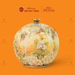 Quả Hút Lộc Cổ Nhỏ Đắp Nổi Vẽ Vàng Ngàn Hoa