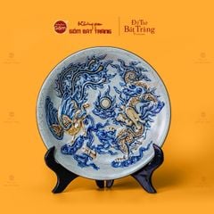 Mâm Bồng Men Rạn Họa Tiết Long Phụng Trình Tường