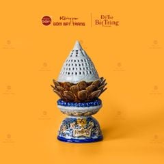 Đốt Trầm Men Rạn Họa Tiết Rồng