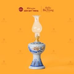 Đèn Dầu Thờ Men Rạn Họa Tiết Hoa Sen