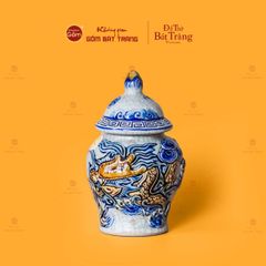 Chóe Thờ Men Rạn Họa Tiết Rồng