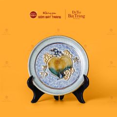 Bộ Ấm Chén Thờ Men Rạn Vẽ Vàng