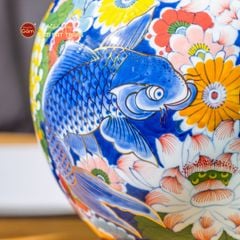 Quả Hút Lộc Vẽ Vàng Ngũ Ngư Chiêu Tài Tứ Hoa Phú Quý