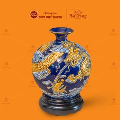 Quả Hút Lộc Đắp Nổi Vẽ Vàng Cá Chép Hóa Rồng