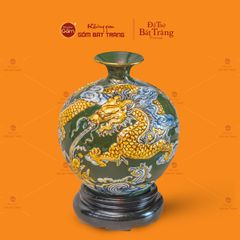 Quả Hút Lộc Đắp Nổi Vẽ Vàng Cá Chép Hóa Rồng