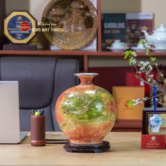 Quả Hút Lộc Màu Vẽ Vàng Rồng Huyết Long