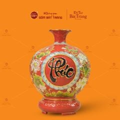 Quả Hút Lộc Men Đỏ Vẽ Vàng Phúc Lộc Thọ