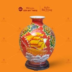 Quả Hút Lộc Men Đỏ Vẽ Vàng Thuận Buồm Xuôi Gió