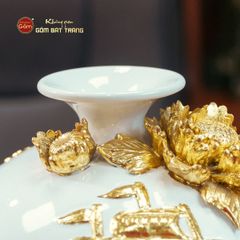 Quả Hút Lộc Men Trắng Dát Vàng Thuận Buồm Xuôi Gió