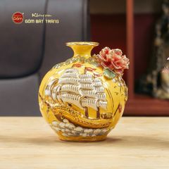 Quả Hút Lộc Men Vàng Vẽ Vàng Thuân Buồm Xuôi Gió