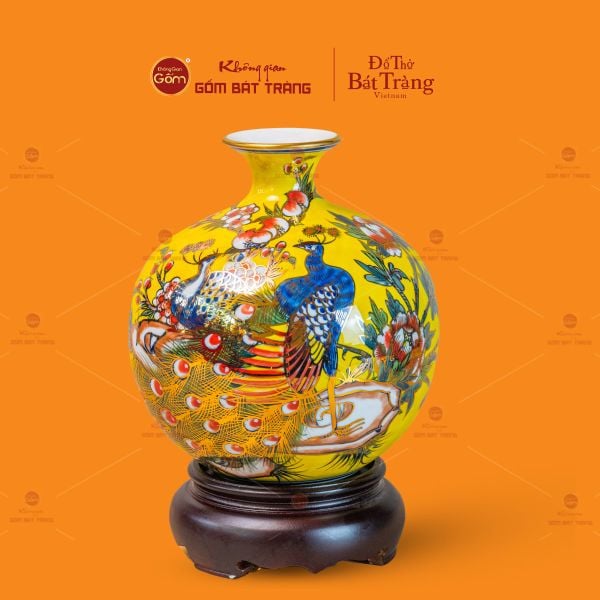 Quả Hút Lộc Men Vàng Vẽ Vàng Công Đào