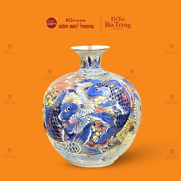 Quả Hút Lộc Men Xanh Bách Hoa Sen Cá