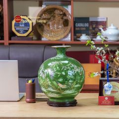 Quả Hút Lộc Men Xanh Vẽ Vàng Mã Đáo Thành Công