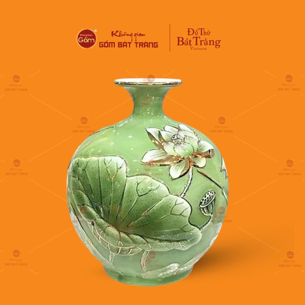 Quả Hút Lộc Men Xanh Ngọc Sen Chép