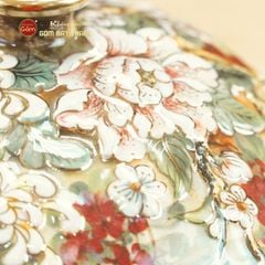 Quả Hút Lộc Cổ Nhỏ Đắp Nổi Vẽ Vàng Ngàn Hoa